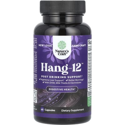 Hang-12, Ondersteuning na het Drinken, 60 Capsules