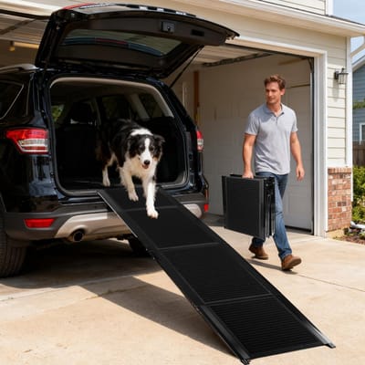 Opvouwbare Honden Oprijplank voor Auto - Antislip en Sterk - Geschikt voor Meerdere Voertuigen