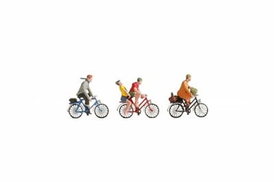 Speelgoed Figuren voor Landschapsmodellering - Fietsers