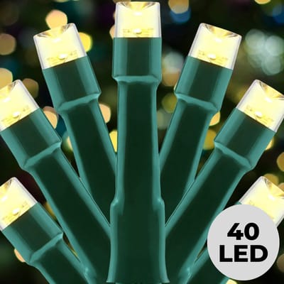 Lomera Kerstverlichting - Kerstlampjes - Kerstboomverlichting - LED Kerstlampjes - 40 LED Lampjes - 3 Meter Lichtsnoer - Warm Wit Licht - Binnen en Buiten - Ip44 Spatwaterdicht - Energiezuinig - Kerstverlichting - LED Verlichting - Feestverlichting