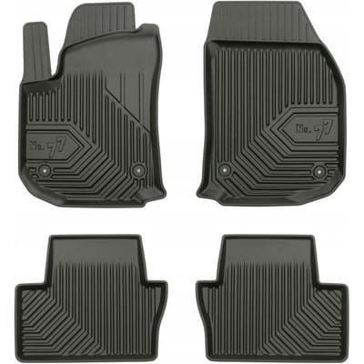 Frogum - No.77 - Automatten 3D - Geschikt voor OPEL ZAFIRA B (2005-2014) - 4-delig - TPE Rubber - Zwart