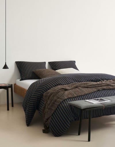 Marc O’Polo dekbedovertrek Mulji deep blue - lits jumeaux XL (260x200/220 cm incl. 2 slopen)