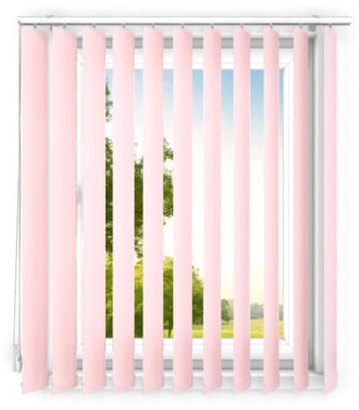 time4blinds - verticale lamellen - lamellen voor kantoorwerkplekken en voor thuis - Slaapkamer Jaloezieën - Keuken Jaloezieën - 100x120 cm - Lichtroze