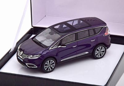 Renault Intiale Espace (Paars) (10 cm) 1/43 Norev [Inclusief Luxe Showcase]  - Modelauto - Schaalmodel - Model auto - Miniatuurautos - Miniatuur auto - Schaal model