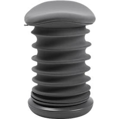 Sitness 4D kruk - ergonomisch - in hoogte verstelbaar - B 375 x D 360 x H 530-640 mm - stoffen bekleding - grijs