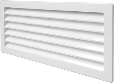 Rectangulaire Ventilatiegrille 254 x 108 mm - Wit