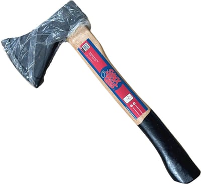 Synx Tools Handbijl 800 Gram - Handbijl - Hakbijl - Handbijlen - Bijl - Wig bijl- Tuingereedschap - Hakken - Met Houten steel