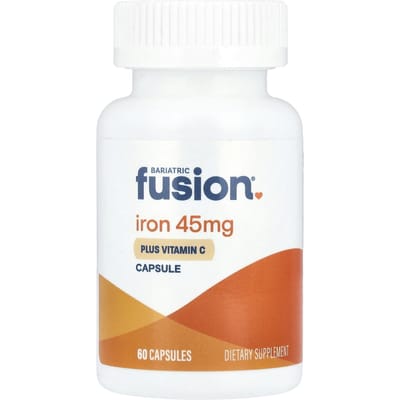 Bariatrische Fusion, ijzer, vitamine C, 45 mg, 60 capsules