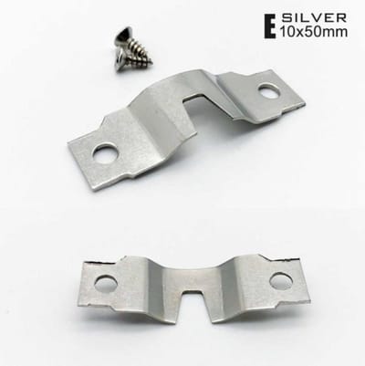 FSW-Products - 4 Stuks - Fotolijsthaakjes - Zilver - Fotolijst Haken - Ophanghaken - Incl. 8 Schroeven - Ophanghaakjes Schilderij - Ophangsysteem Fotolijst - Zelf monteren - Ophanghaakjes - Haakjes op aan de muur te bevestigen – Muurbevestiging
