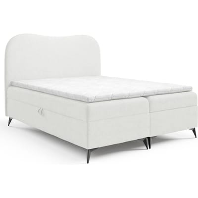 Boxspring Adler bouclé met opbergruimte 180 x 200 cm | NADUVI Collection