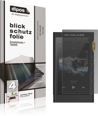 dipos – Matte Privacy Screenprotector geschikt voor HIFI WALKER H20 Ultra | Anti-Spy Beschermfolie