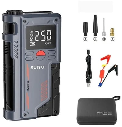 DIMICO - Jumpstarter voor auto - Jumpstarters 4-in-1 - Autobatterij starter - Auto batterij accu booster 1000A - LED - 12V