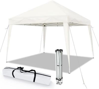 SNJY® Partytent Opvouwbaar - Partytent Easy Up - Paviljoen Weerbestendig - 3L x 3B x 2,2H Meter - Wit