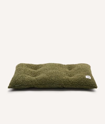 Zacht hondenkussen van schapenvacht – Groen – Wasbaar & anti-slip – Bela