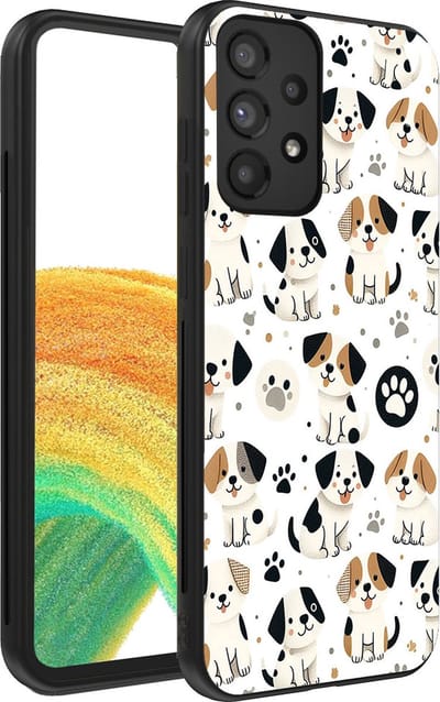 Smartphonica Telefoonhoesje voor Samsung Galaxy A33 5G met honden opdruk - TPU backcover case honden design geschikt voor Samsung Galaxy A33 5G