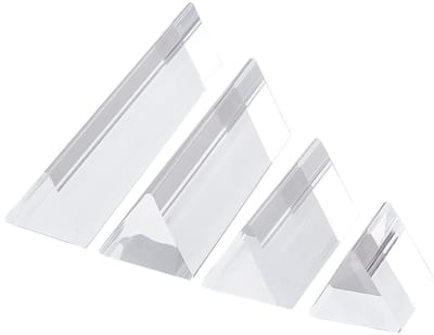 Allecto - Driehoek Prisma Set - Acryl Prisma's voor Helderheid en Natuurkunde - Transparant - Licht en Spectrum - Fotografie - Geschikt voor Educat...