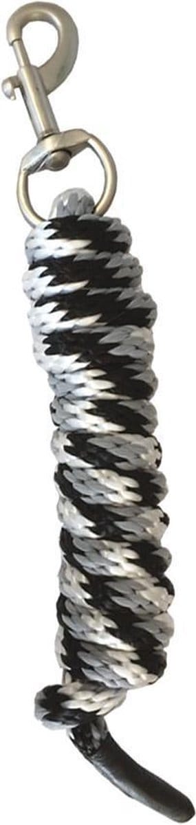 S2g Leidkoord Met Karabijnhaak 200 Cm Nylon Grijs/wit/zwart