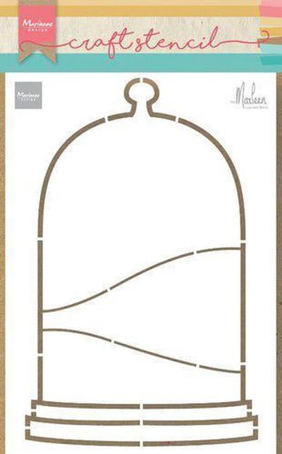 Marianne Design Craft stencil Bell jar by Marleen