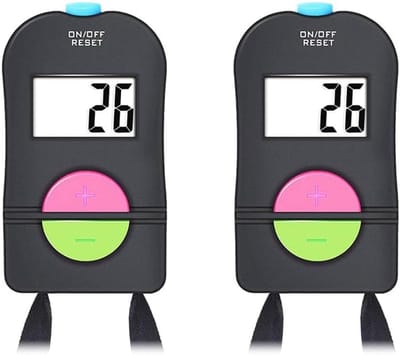 Digitale Hand Tellers - Clicker Teller - Activiteiten Tellen - Met Geluid - 2 Stuks - Zwart