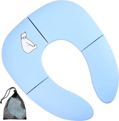 Vouwbare Toiletbril voor Kinderen, Draagbare Potty voor Baby's en Peuters, Ideaal voor Reizen en Thuisgebruik
