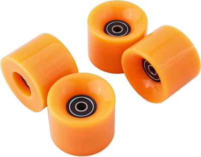 Skateboard Wielen Set - Longboard Wielen - Straat Skaten - ABEC-9 Lagers - 60x45mm 78A - Oranje