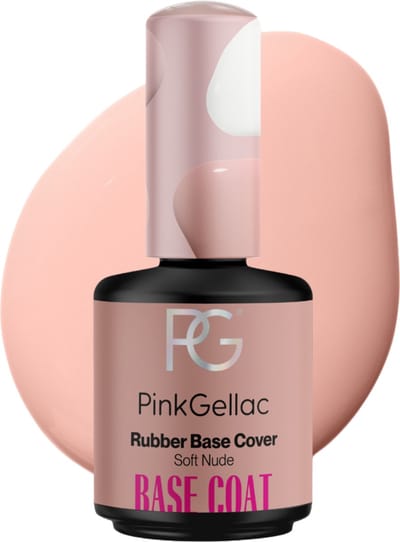 Pink Gellac Base Coat Gellak - Rubber Base Cover Soft Nude - Gel Nagels Producten - 15ml