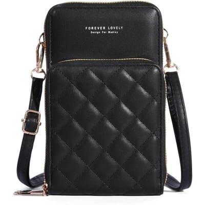 Nieuwe Kleine Crossbody Schoudertas Voor Dames, Telefoontasjes Kaarthouder Portemonnee En Handtassen black