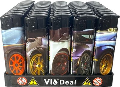 Klik aanstekers 50 stuks in tray navulbaar - Tom electronic aansteker - lighters