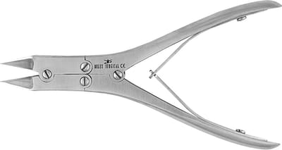 Benelux Surgical Instruments / Nagelknipper Recht / Spits - Dubbele Scharniertang - 14.6 Cm