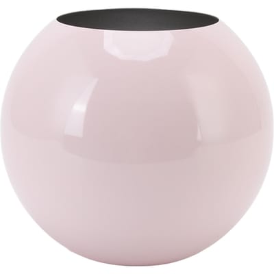 Vase rond de style nordique moderne en acier inoxydable, petit vase à fleurs décoratif pour salon, bureau, table rose