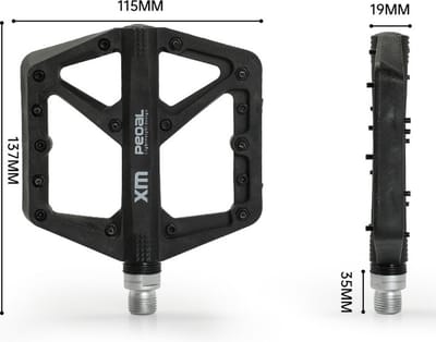 Hbs Pd-502 Fietspedalen - Lichtgewicht Slijtvast En Antislip Oranje