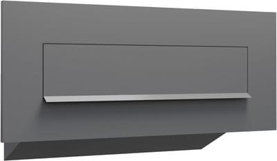 Muurdoorwerp brievenbus - Postkast doorvoer - Gevel integratie - Variabele schachtlengte - 335 tot 58 cm - Antraciet