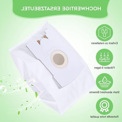 12 Stuks Stofzuigerzakken Compatibel met Vorwerk Tiger - Hoge Kwaliteit, Duurzaam en Perfecte Pasvorm voor Kobold VT260 VT265 VT270 VT300