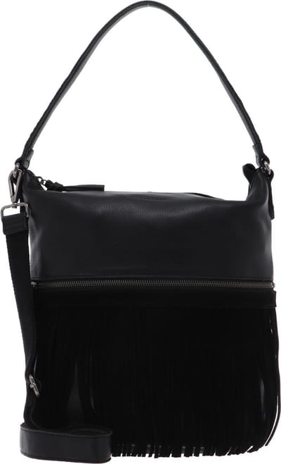 FREDsBRUDER Leren Schoudertas Frim Collection Hub Shoulder Bag Black Zwart
