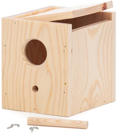 Houten nestkast voor tropische vogels | Veilig & duurzaam - Vogelhuisje - Nestkastje - Vogel Huis - Tropen nestkast - Broedblokken voor tropen