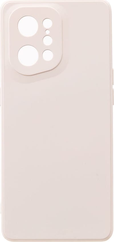 Shop4 - Oppo Find X5 Hoesje - Zachte Back Case TPU Siliconen Mat Antique Wit