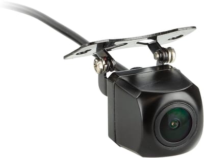 Mini achteruitrij camera universeel zwart NTSC met beeldlijnen,spiegelfunctie en nachtzichtfunctie