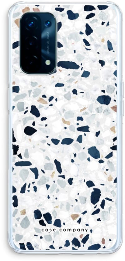 Case Company® - Hoesje geschikt voor Oppo A74 5G hoesje - Terrazzo N°1 - Soft Cover Telefoonhoesje - Bescherming aan alle Kanten en Schermrand