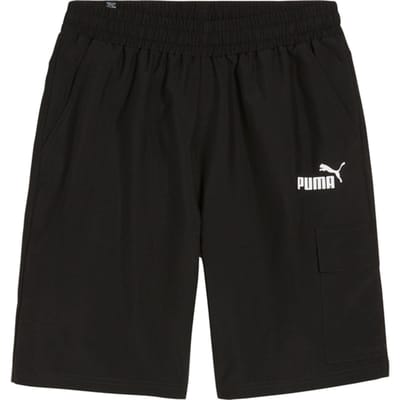 Puma Essentials Woven Cargo Korte Broek Zwart K01