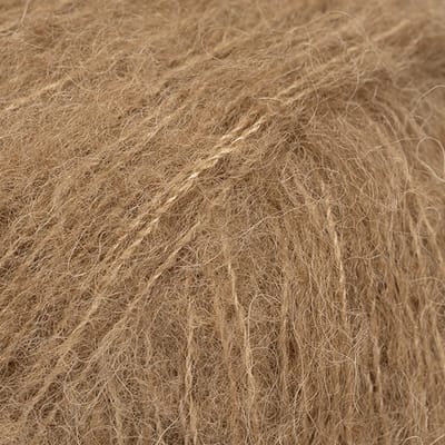 DROPS Brushed Alpaca Silk Uni Colour - 36 amandel - Wol Garen