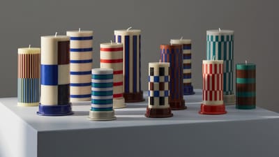 HAY - Column Kaars L - light grey/green - meerkleurig