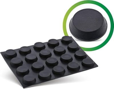 Zelfklevende Rubber Dopjes Zwart 12 mm Pak van 20 Stuks voor Apparaten