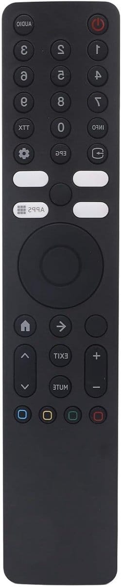 Voice Remote Control voor Android TV - Originele Vervangende Afstandsbediening met Stemcommando's voor Xiaomi Q2 L65M7 en L55M7, Geschikt voor Slimme Televisies