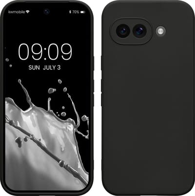 kwmobile telefoonhoesje geschikt voor Google Pixel 9a - Hoesje voor smartphone - Precisie camera uitsnede - In mat zwart