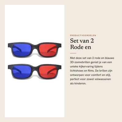 Dailygoods- 3D-zonnebril met anti-condens- en anti-kras-glazen - 2 stuks - geschikt voor lichtshows - bioscoop - duurzaam kunststof - afmetingen 14,5 x 4 x 15 cm - 3D-bril