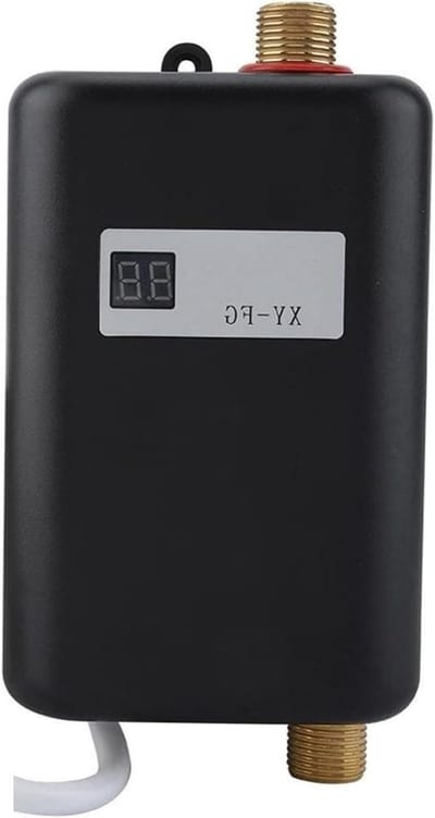 Directe Waterverwarmer - Tankloze Boiler - Snel Warm Water - LCD Temperatuur Display - 3400W - Zwart