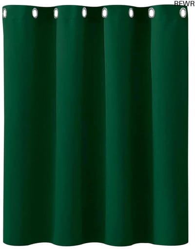 RFWR® Verduisterende Gordijnen 80 x 100 cm - Isolerend en Geluiddempend - Ideaal voor Slaapkamer en Woonkamer - Donkergroen