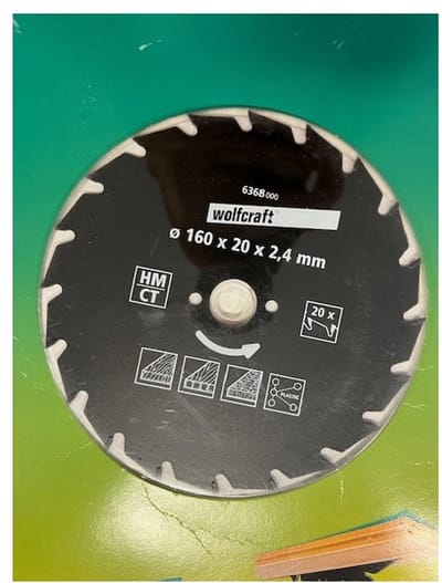 wolfcraft - Handcirkelzaagblad HM, serie groen - 6368000