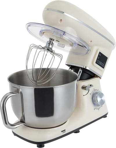 Keukenmachine - Mixer Deegmachine - Bakken Maken - LCD Timer - 62 Liter - Wit