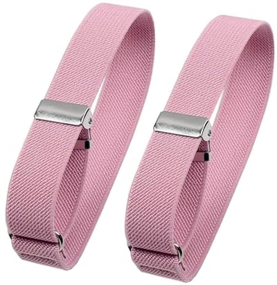 Fako Bijoux® - Mouwophouders - Elastisch - Per Paar - 2 Stuks - Roze